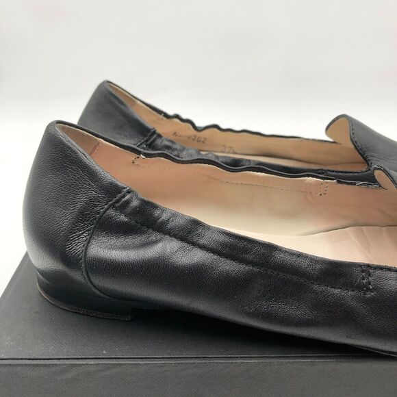 AGL Vero Cuoio Ballet Flats Women's size 7.5 Black White Leather Cap Toe - Picture 11 of 16